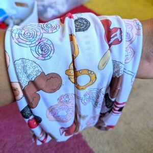 Disney treats desserts kids neck gaiter/buff. Diameter 8" wide, ages 4-10